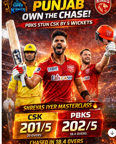 🏏 IPL Match 7 Review – CSK vs PBKS
